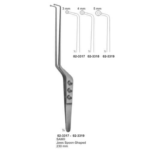 Forceps for Graspig Tissue, Tumers, Bayonet Shapes